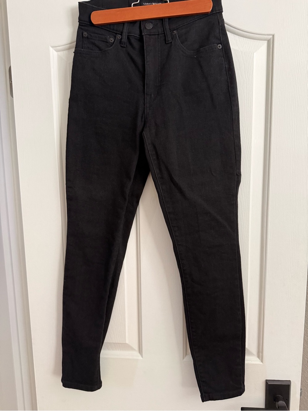 Lucky Black High Rise Skinny Jeans